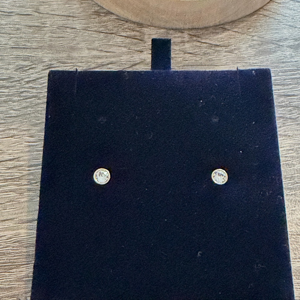 Swarovski Elegant Silver Stud Earrings